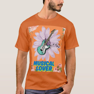 musikalisk älskare t-shirt