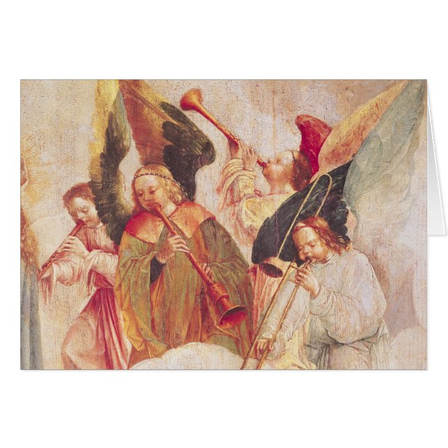 Musikalisk änglar hälsningskort (Framsidan Horizontal)