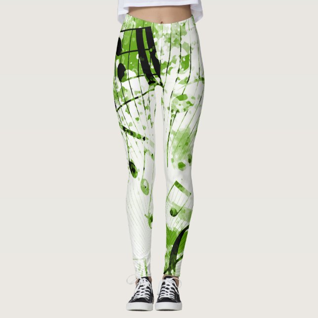 Musikalisk atmosfär 7 leggings (Framsida)