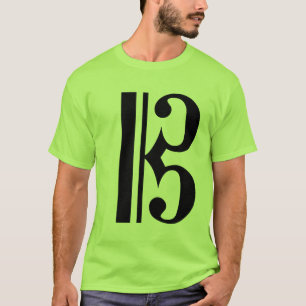 Musikalisk c-klav tee shirt