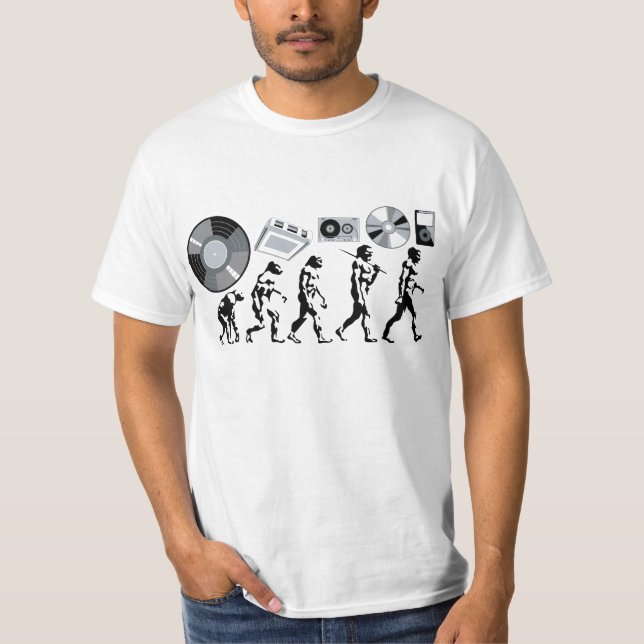 Musikalisk evolution t-shirt (Framsida)