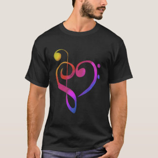 Musikalisk färgglad temamusik Hoddie T Shirt