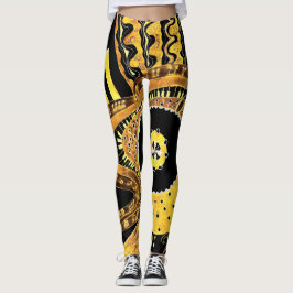 Musikalisk guld leggings