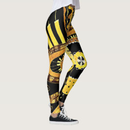 Musikalisk guld leggings