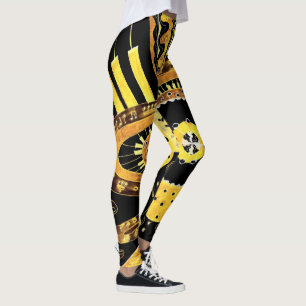 Musikalisk guld leggings