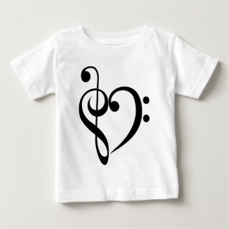 Musikalisk hjärta t-shirt