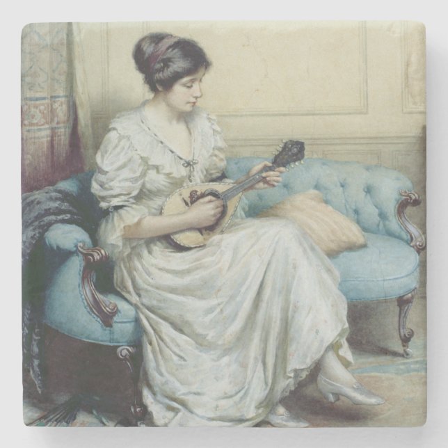 Musikalisk interlude, 1917 underlägg sten (Framsidan)