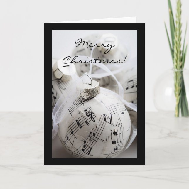 Musikalisk julkort helgkort (Framsida)