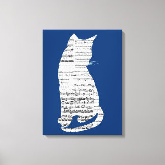 Musikalisk katt canvastryck
