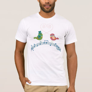 musikalisk love birdstshirt t-shirt