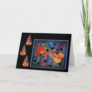 Musikalisk Merriment - gitarrhelgdagskort Helgkort