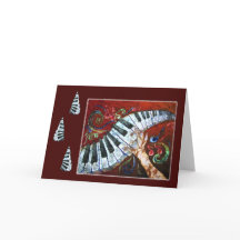 Musikalisk Merriment - pianohelgdagkort