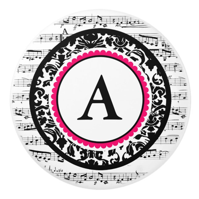 Musikalisk Monogram Knopp (Framsidan)