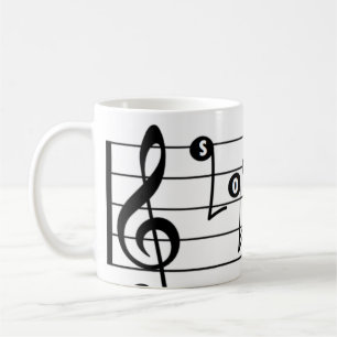 Musikalisk mugg för sopransångare