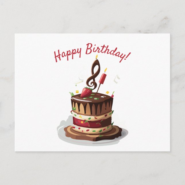 Musikalisk Not Vykort (Framsida)