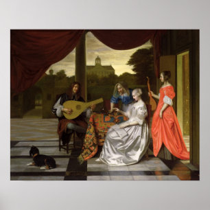 Musikalisk plats i Amsterdam Poster