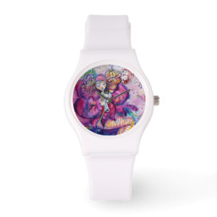 MUSIKALISK ROSA CLOWN ARMBANDSUR
