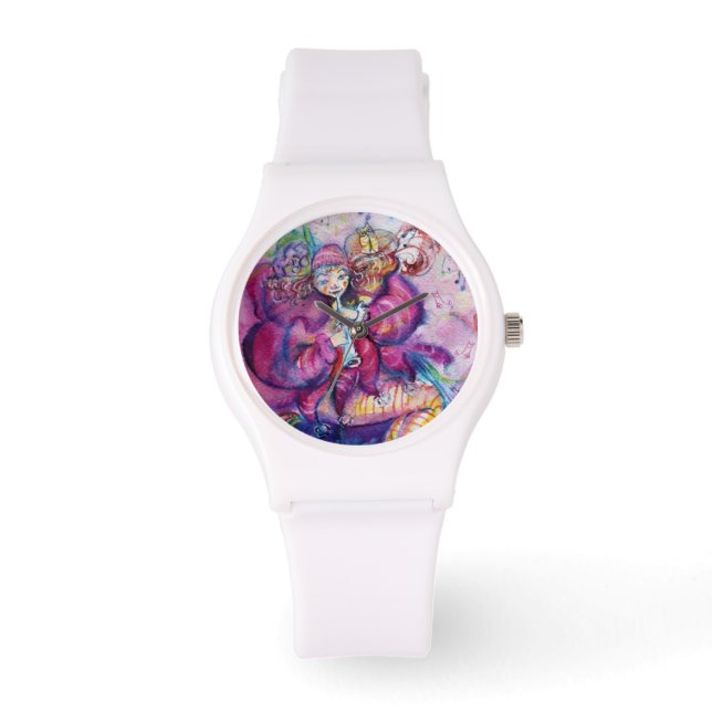 MUSIKALISK ROSA CLOWN ARMBANDSUR (Framsida)