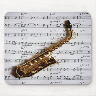 Musikalisk saxofon Mousepad Musmatta