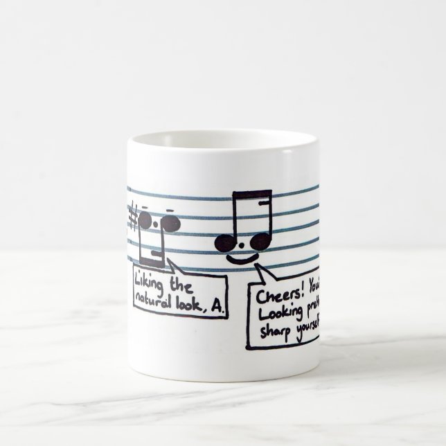 Musikalisk skämtmugg kaffemugg (Center)