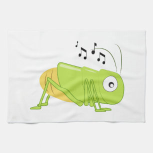Musikalisk syrsa kökshandduk