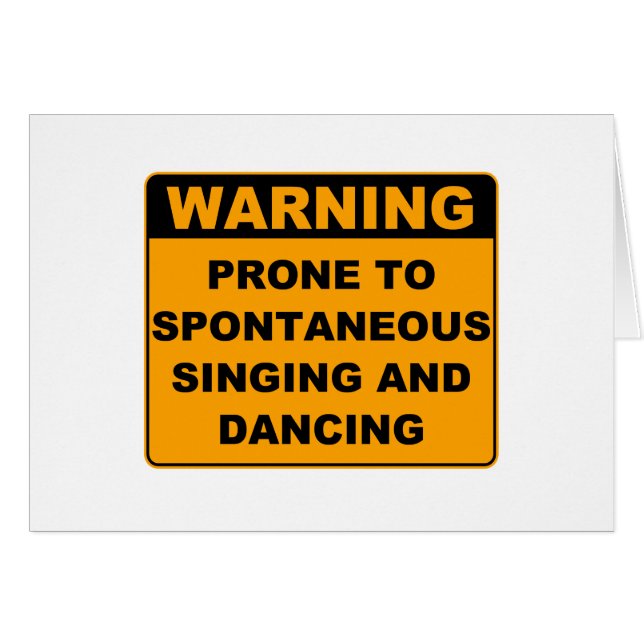 Musikalisk teater hälsningskort (Framsidan Horizontal)