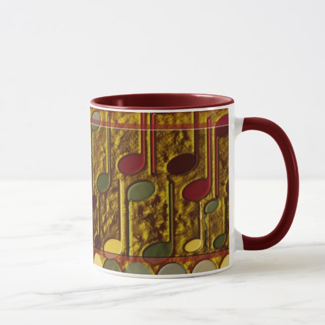 Musikalisk texturerad mugg (Höger)