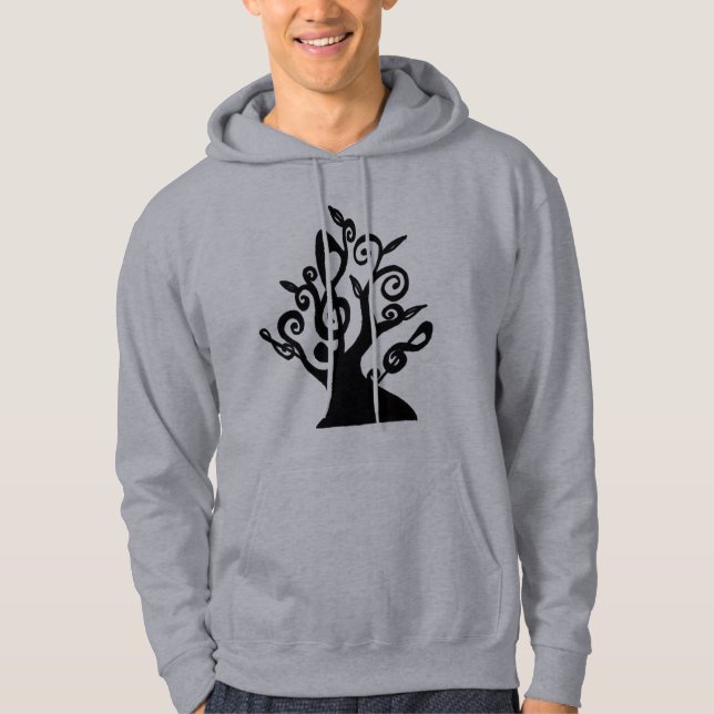 Musikalisk trädHoodie Hoodie (Framsida)