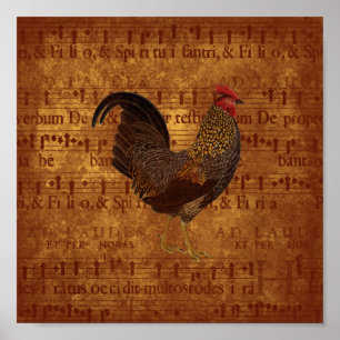 Musikalisk tupp poster