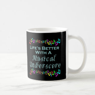 Musikalisk understrykningsmugg kaffemugg