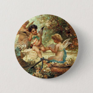 Musikaliska änglar av Hans Zatzka, Victorian Fine  Knapp