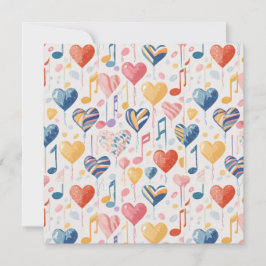 Musikaliska hjärtan kort