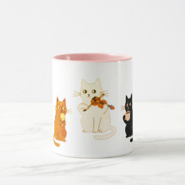 Musikaliska katter mugg