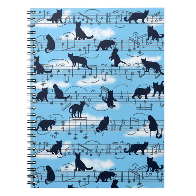 musikaliska kattungar anteckningsbok (Framsidan)