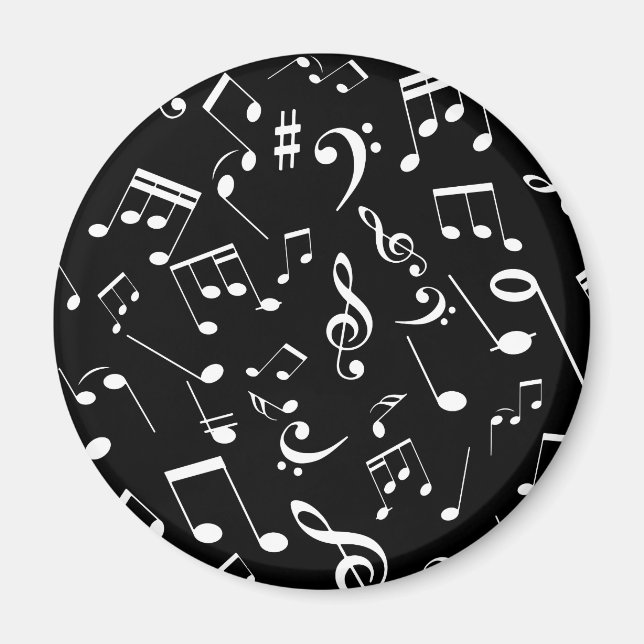 Musikaliska Noter 2 Magnet (Framsidan)