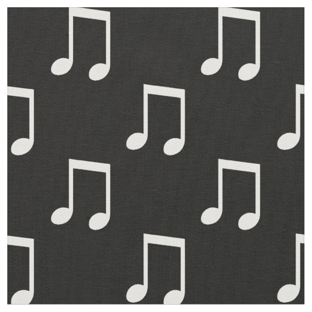 Musikaliska Noter Svart Vitt Musik Tema Tyg (Närbild)