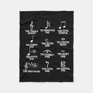 Musikaliska Noter Symbol Definition Humor Roligt K Fleecefilt