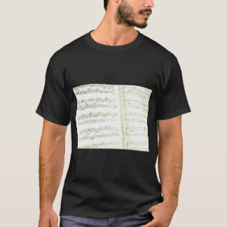 musikaliska noter t shirt