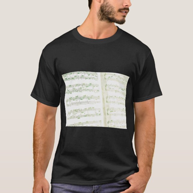 musikaliska noter t shirt (Framsida)