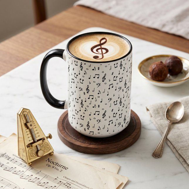 Musikaliska symboler mugg (Skapare uppladdad)