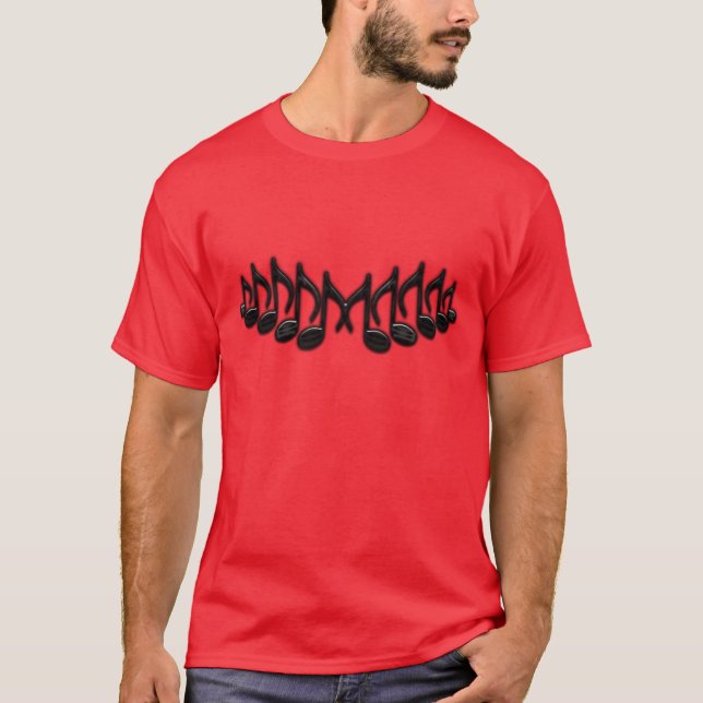 Musikaliskt brev "M ", T-shirt (Framsida)