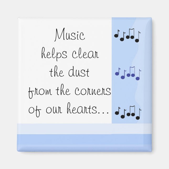 Musikaliskt budskap magnet (Framsidan)
