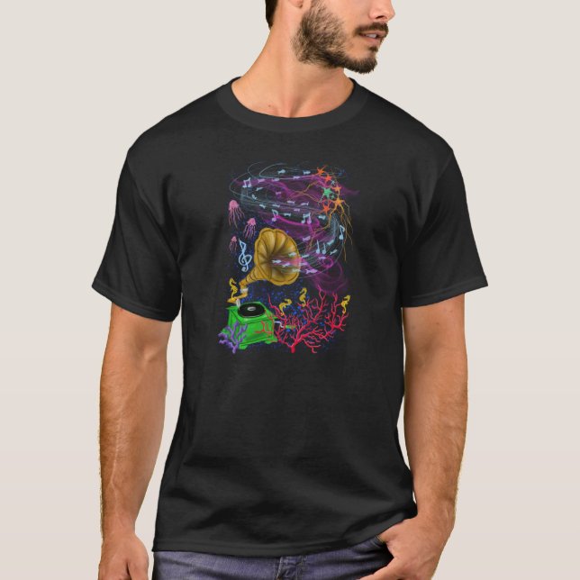 Musikaliskt hav t-shirt (Framsida)