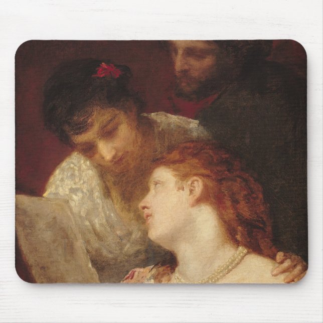 Musikaliskt party, 1874 musmatta (Framsidan)