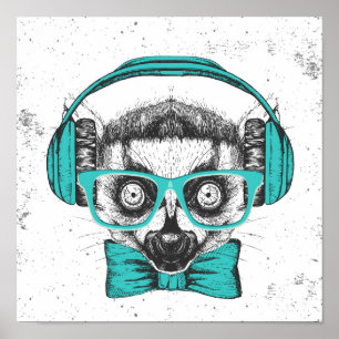 Musikälskare för Lemur Poster