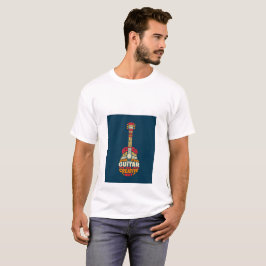 Musikälskare Gitarr Ord Konst T-Shirt 