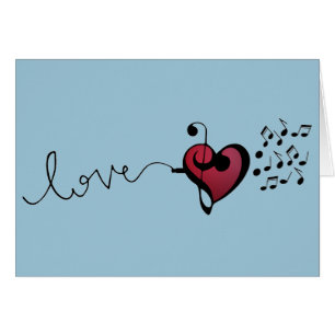 Musikälskare Hälsningskort