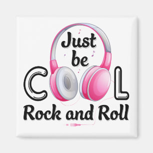 Musikälskare Var bara cool Rock and Roll Magnet