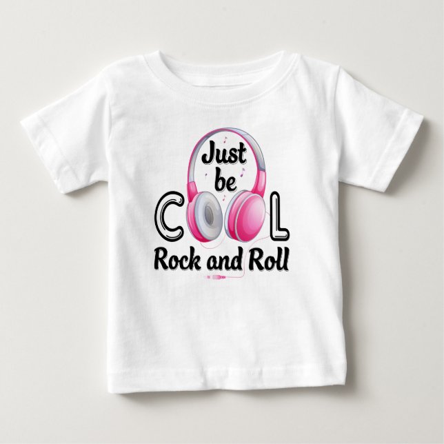 Musikälskare Var bara cool Rock and Roll T Shirt (Framsida)
