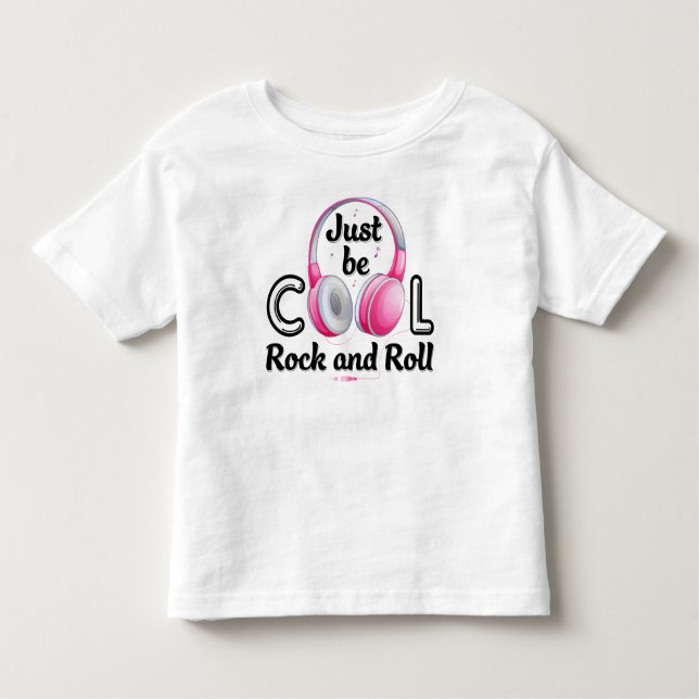 Musikälskare Var bara cool Rock och Roll T Shirt (Framsida)